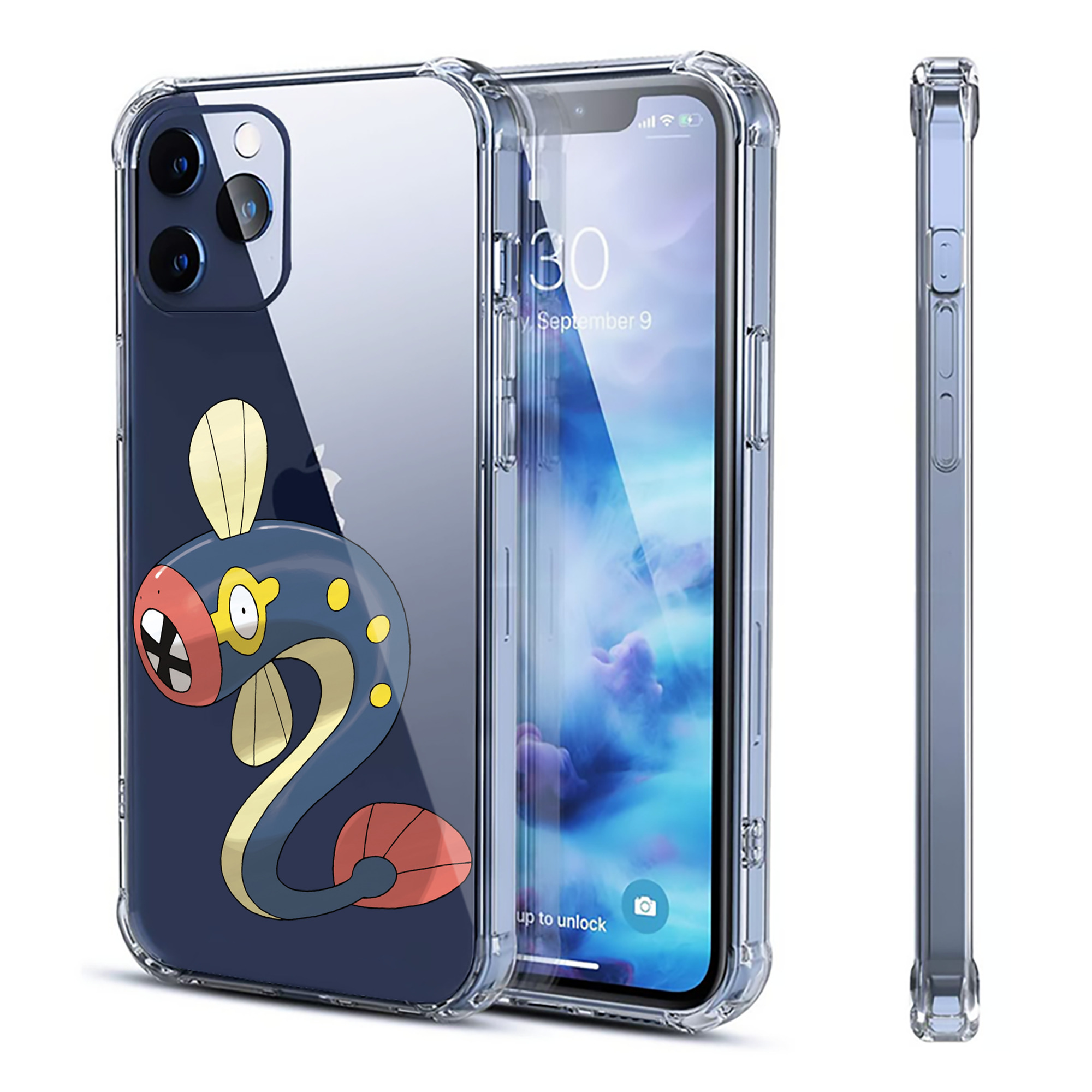（画像用） ポケットモンスター Pokémon 【iPhone 12シリーズ対応】透明スマホケース（クリアソフトケース）